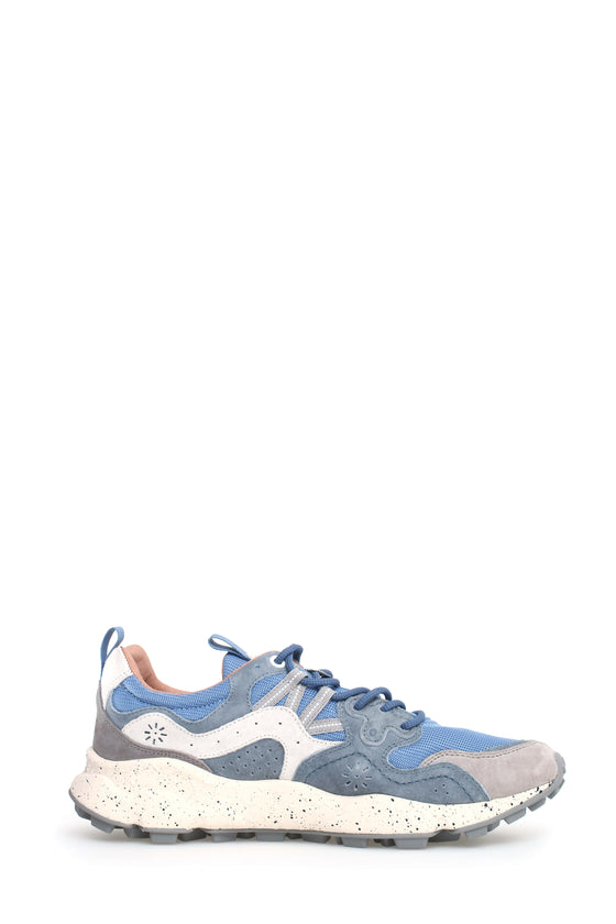 YAMANO 3 SUEDE / KNITTED MESH SNEAKER - AZURE / LIGHT BLUE 2C19