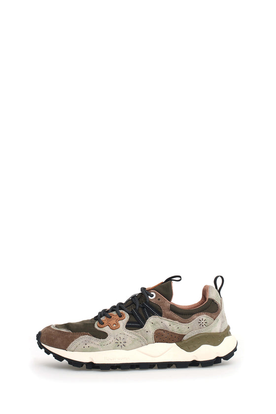 YAMANO 3 UNI LEATHER/CAMO/NYLON BLACK-MILITARY 1A24