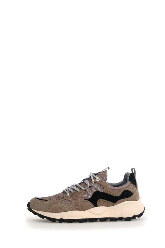YAMANO 3 SUEDE / NYLON MESH SNEAKER - LIGHT BROWN / BROWN 3D27