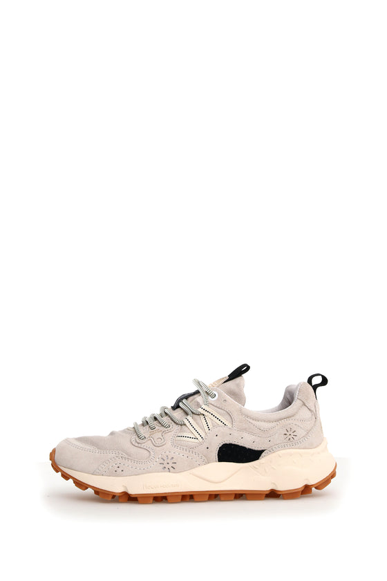 YAMANO 3 SUEDE / COTTON CANVAS SNEAKER - BEIGE 0E01