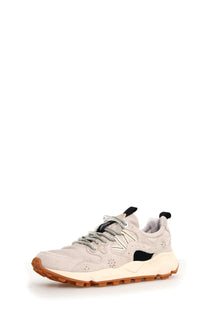  YAMANO 3 SUEDE / COTTON CANVAS SNEAKER - BEIGE 0E01