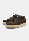 FINN 3 EVA SOLE OSTRICH LEATHER SHOE DARK BROWN