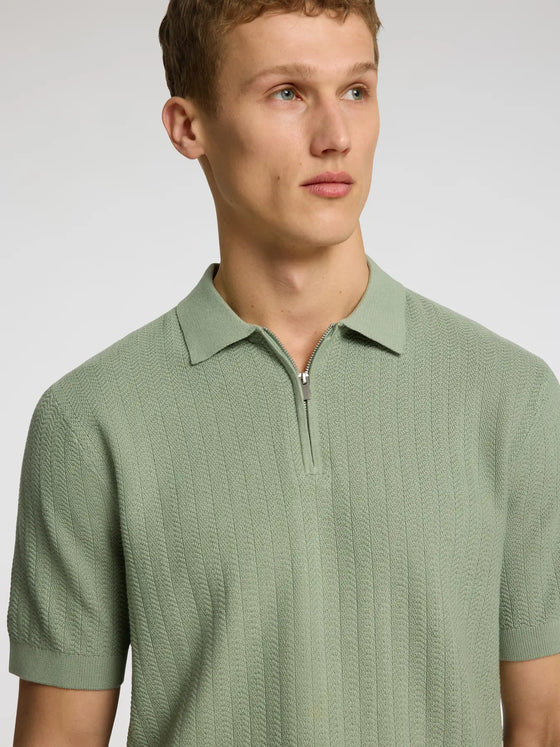 CRAN STRUCTURE ZIP POLO ICEBERG GREEN