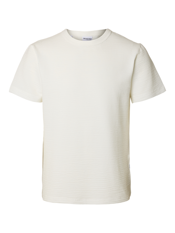 SANDER SEERSUCKER T-SHIRT EGRET