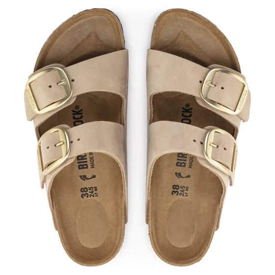 ARIZONA BIG BUCKLE NUBUCK SANDCASTLE