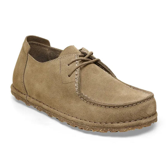 UTTI LACE SHOE SUEDE GRAY TAUPE