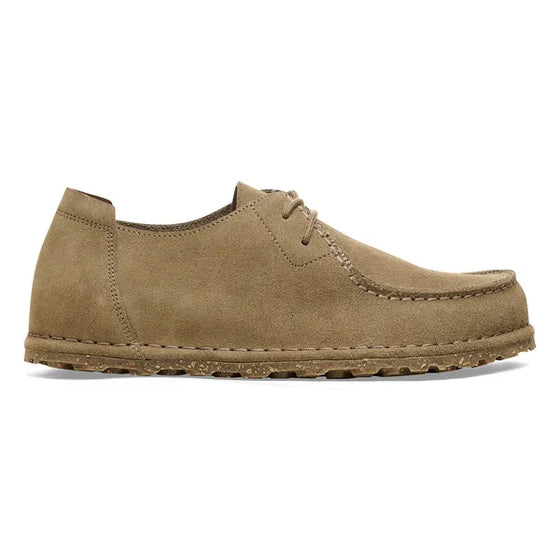 UTTI LACE SHOE SUEDE GRAY TAUPE