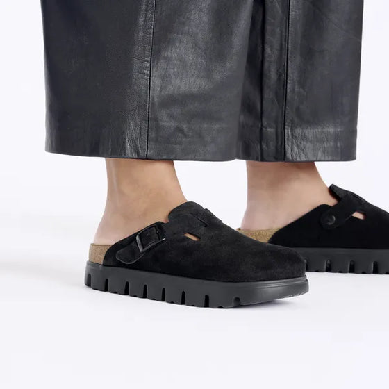 BOSTON CHUNKY SUEDE BLACK BLACK