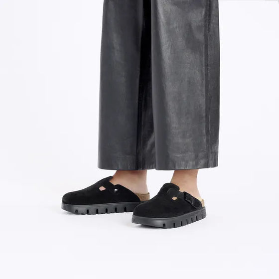 BOSTON CHUNKY SUEDE BLACK BLACK