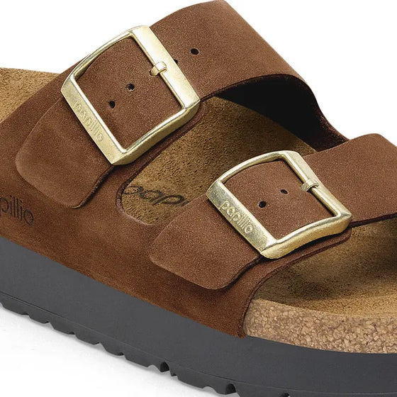ARIZONA PLATFORM FLEX NUBUCK DARK TEA