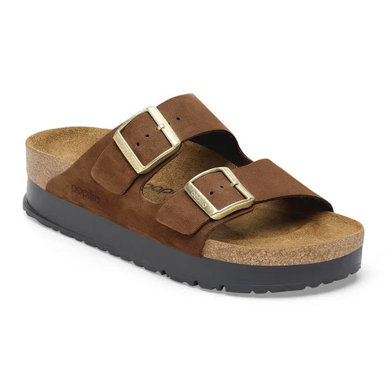 ARIZONA PLATFORM FLEX NUBUCK DARK TEA