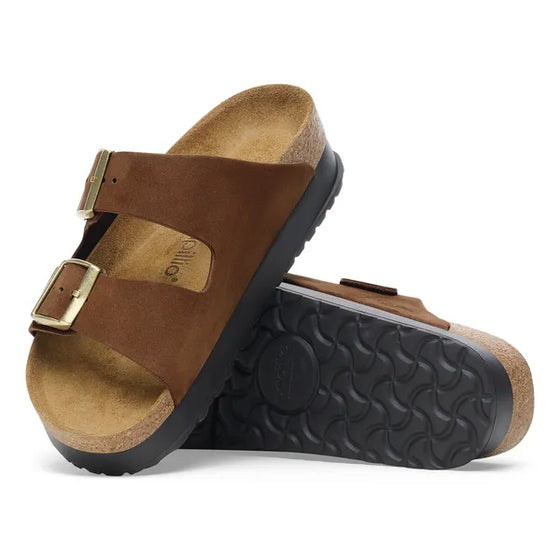 ARIZONA PLATFORM FLEX NUBUCK DARK TEA