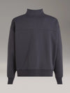 INTERLOCK RELAXED FIT 1/2 ZIP SWEAT PHANTOM (BA1)