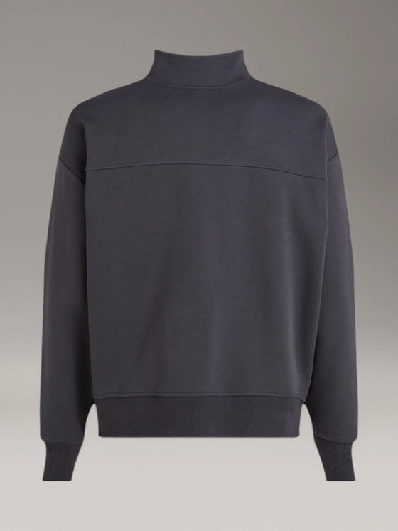 INTERLOCK RELAXED FIT 1/2 ZIP SWEAT PHANTOM (BA1)