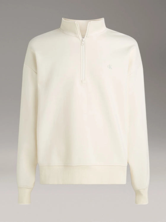 INTERLOCK RELAXED FIT 1/2 ZIP SWEAT TOFU (YAS)