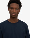 ORGANIC CREW T-SHIRT NAVY BLUE*