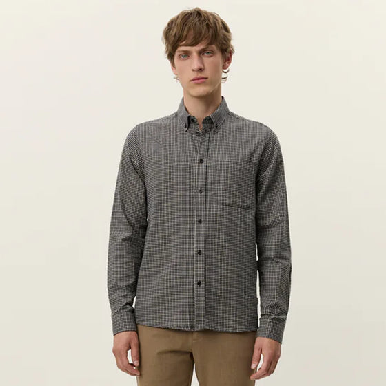 KONRAD CHECK FLANNEL SHIRT GARGOYLE