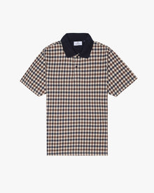  CLUB CHECK PIQUET POLO NAVY