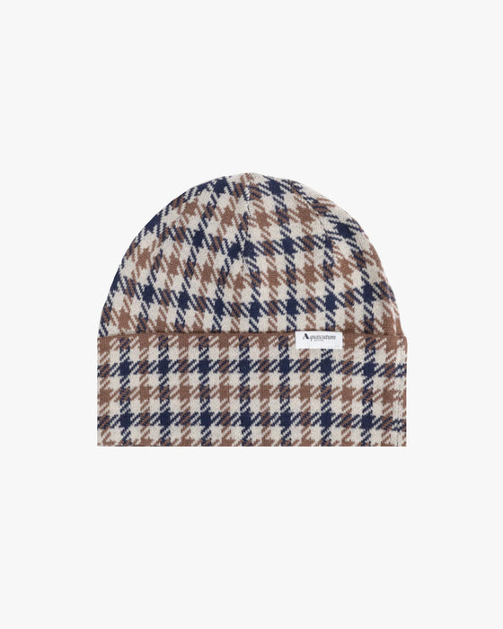 ICONIC CLUB CHECK BEANIE