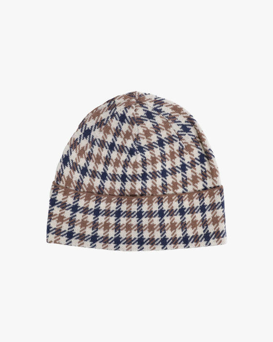ICONIC CLUB CHECK BEANIE