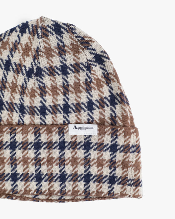 ICONIC CLUB CHECK BEANIE
