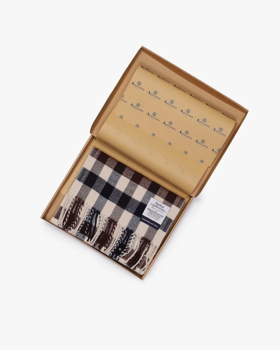 MACRO CHECK SCARF WITH GIFT BOX