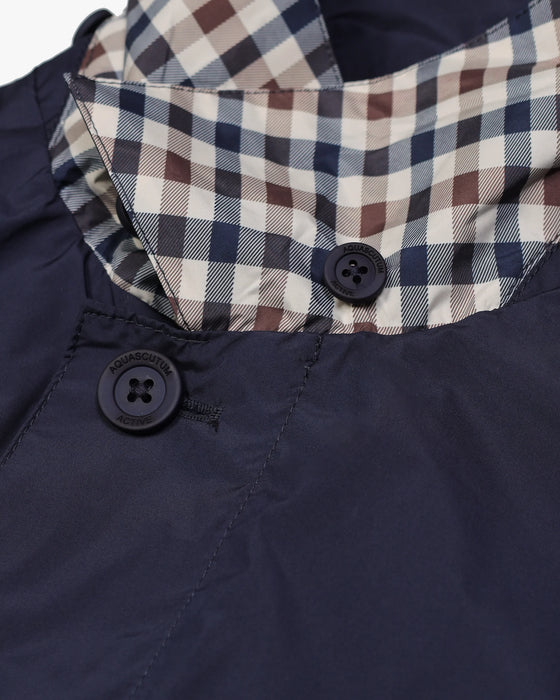 PACKABLE TRENCH NAVY