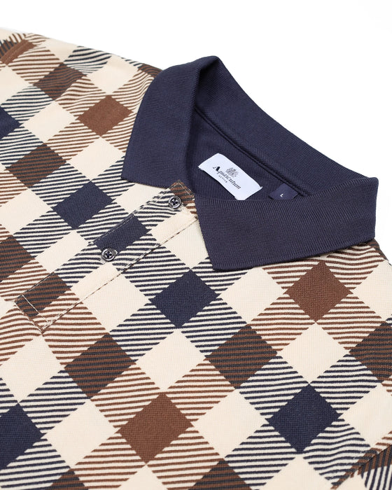 ICONIC LS MACRO CHECK POLO MULTI LONG SLEEVED