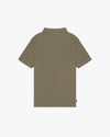 RUBBER CHEST PATCH SS PIQUE POLO ARMY GREEN