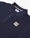 RUBBER CHEST PATCH SS PIQUE POLO NAVY
