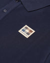RUBBER CHEST PATCH SS PIQUE POLO NAVY
