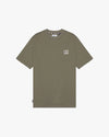 BADGE T-SHIRT ARMY GREEN