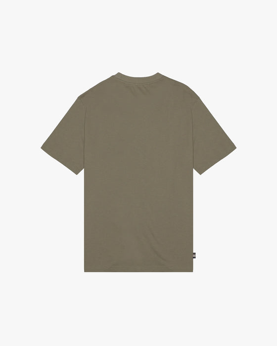 BADGE T-SHIRT ARMY GREEN