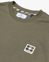 BADGE T-SHIRT ARMY GREEN