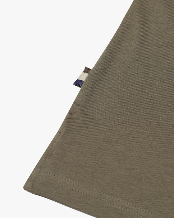 BADGE T-SHIRT ARMY GREEN