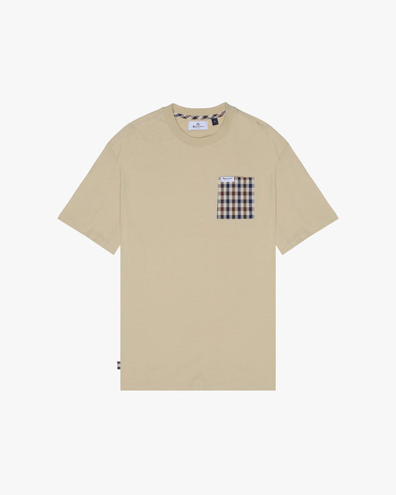 ICONIC POCKET T-SHIRT BEIGE