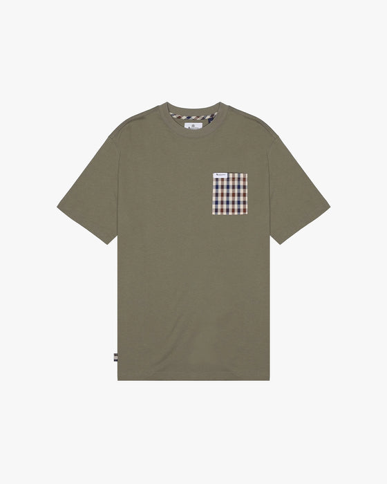 ICONIC POCKET T-SHIRT ARMY GREEN