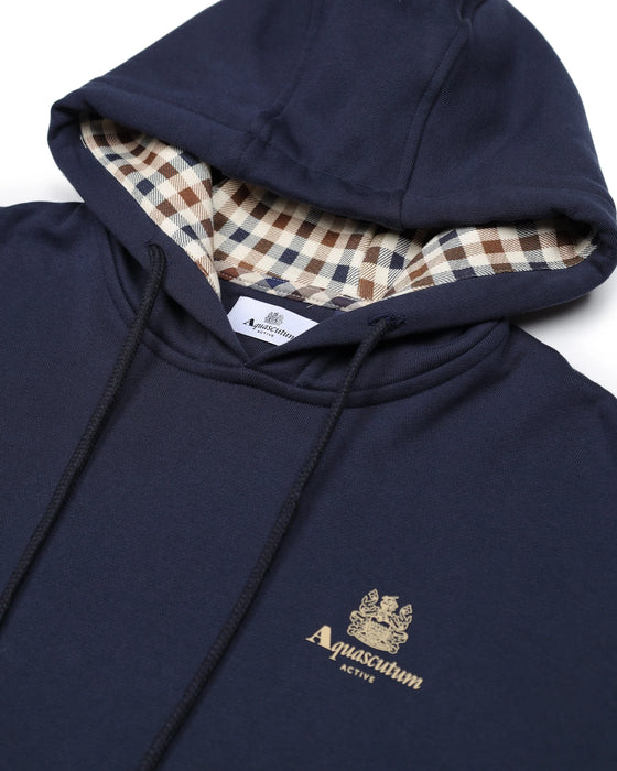 HOODIE FLEECE SMALL LOGO NAVY