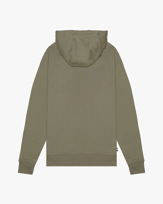 HOODIE FLEECE SMALL LOGO ARMY GREEN