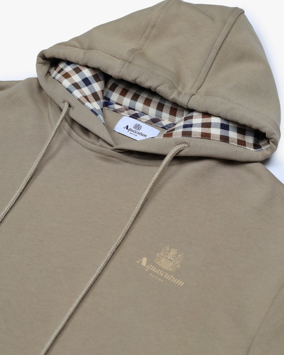 HOODIE FLEECE SMALL LOGO KHAKI