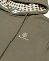 HOODIE FLEECE SMALL LOGO ARMY GREEN