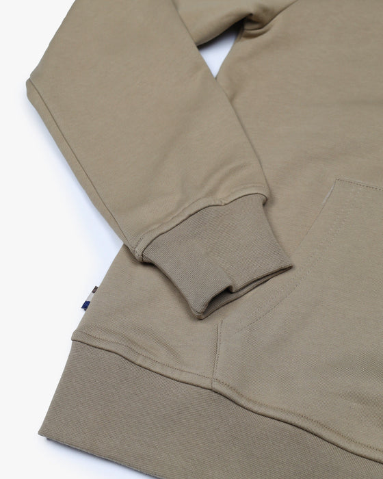 HOODIE FLEECE SMALL LOGO KHAKI