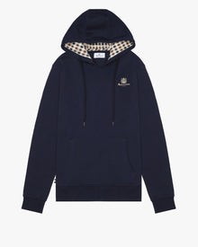  HOODIE FLEECE SMALL LOGO NAVY