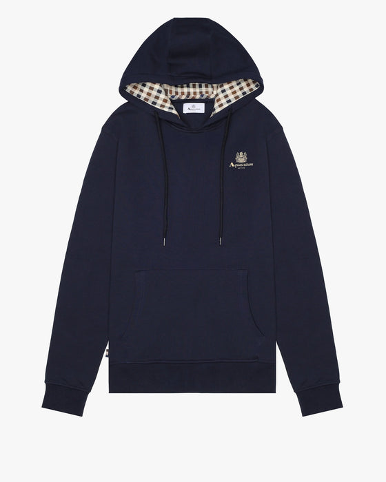 HOODIE FLEECE SMALL LOGO NAVY