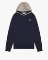 CLUB CHECK HOODIE NAVY