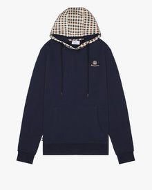 CLUB CHECK HOODIE NAVY
