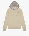 CLUB CHECK HOODIE BEIGE