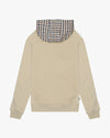 CLUB CHECK HOODIE BEIGE