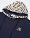 CLUB CHECK HOODIE NAVY