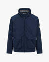 JK001 LAMINA HOODED JACKET NAVY BLUE